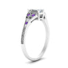 Load image into Gallery viewer, split-band-antique-emerald-cut-purple-topaz-engagement-ring-in-white-gold-FD9816EMRGVITO-NL-WG