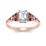 Load image into Gallery viewer, split-band-antique-emerald-cut-ruby-engagement-ring-in-rose-gold-FD9816EMRGRUDR-NL-RG
