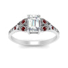 Load image into Gallery viewer, split-band-antique-emerald-cut-ruby-engagement-ring-in-white-gold-FD9816EMRGRUDR-NL-WG