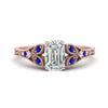 Load image into Gallery viewer, split-band-antique-emerald-cut-sapphire-engagement-ring-in-rose-gold-FD9816EMRGSABL-NL-RG