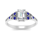 Load image into Gallery viewer, split-band-antique-emerald-cut-sapphire-engagement-ring-in-white-gold-FD9816EMRGSABL-NL-WG
