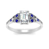 Load image into Gallery viewer, split-band-antique-emerald-cut-sapphire-engagement-ring-in-white-gold-FD9816EMRGSABL-NL-WG