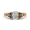 Load image into Gallery viewer, split-band-antique-emerald-cut-sapphire-engagement-ring-in-yellow-gold-FD9816EMRGSABL-NL-YG