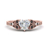 Load image into Gallery viewer, split-band-antique-heart-shaped-black-diamond-engagement-ring-in-rose-gold-FD9816HTRGBLACK-NL-RG