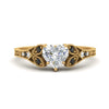 Load image into Gallery viewer, split-band-antique-heart-shaped-black-diamond-engagement-ring-in-yellow-gold-FD9816HTRGBLACK-NL-YG