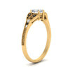 Load image into Gallery viewer, split-band-antique-heart-shaped-black-diamond-engagement-ring-in-yellow-gold-FD9816HTRGBLACK-NL-YG