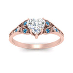 Load image into Gallery viewer, split-band-antique-heart-shaped-blue-topaz-engagement-ring-in-rose-gold-FD9816HTRGICBLTO-NL-RG
