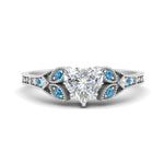 Load image into Gallery viewer, split-band-antique-heart-shaped-blue-topaz-engagement-ring-in-white-gold-FD9816HTRGICBLTO-NL-WG
