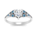 Load image into Gallery viewer, split-band-antique-heart-shaped-blue-topaz-engagement-ring-in-white-gold-FD9816HTRGICBLTO-NL-WG
