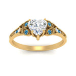 Load image into Gallery viewer, split-band-antique-heart-shaped-blue-topaz-engagement-ring-in-yellow-gold-FD9816HTRGICBLTO-NL-YG
