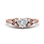 Load image into Gallery viewer, split-band-antique-heart-shaped-diamond-engagement-ring-in-rose-gold-FD9816HTR-NL-RG
