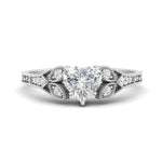Load image into Gallery viewer, split-band-antique-heart-shaped-diamond-engagement-ring-in-white-gold-FD9816HTR-NL-WG
