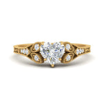 Load image into Gallery viewer, split-band-antique-heart-shaped-diamond-engagement-ring-in-yellow-gold-FD9816HTR-NL-YG
