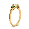 Load image into Gallery viewer, split-band-antique-heart-shaped-emerald-engagement-ring-in-yellow-gold-FD9816HTRGEMGR-NL-YG