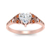 Load image into Gallery viewer, split-band-antique-heart-shaped-orange-sapphire-engagement-ring-in-rose-gold-FD9816HTRGSAOR-NL-RG