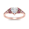 Load image into Gallery viewer, split-band-antique-heart-shaped-pink-sapphire-engagement-ring-in-rose-gold-FD9816HTRGSADRPI-NL-RG