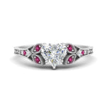 Load image into Gallery viewer, split-band-antique-heart-shaped-pink-sapphire-engagement-ring-in-white-gold-FD9816HTRGSADRPI-NL-WG
