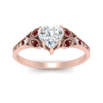Load image into Gallery viewer, split-band-antique-heart-shaped-ruby-engagement-ring-in-rose-gold-FD9816HTRGRUDR-NL-RG

