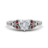 Load image into Gallery viewer, split-band-antique-heart-shaped-ruby-engagement-ring-in-white-gold-FD9816HTRGRUDR-NL-WG
