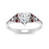 Load image into Gallery viewer, split-band-antique-heart-shaped-ruby-engagement-ring-in-white-gold-FD9816HTRGRUDR-NL-WG