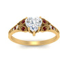 Load image into Gallery viewer, split-band-antique-heart-shaped-ruby-engagement-ring-in-yellow-gold-FD9816HTRGRUDR-NL-YG