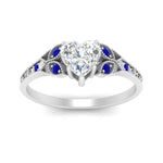 Load image into Gallery viewer, split-band-antique-heart-shaped-sapphire-engagement-ring-in-white-gold-FD9816HTRGSABL-NL-WG
