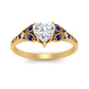 Load image into Gallery viewer, split-band-antique-heart-shaped-sapphire-engagement-ring-in-yellow-gold-FD9816HTRGSABL-NL-YG