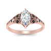 Load image into Gallery viewer, split-band-antique-marquise-cut-black-diamond-engagement-ring-in-rose-gold-FD9816MQRGBLACK-NL-RG