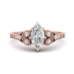 Load image into Gallery viewer, split-band-antique-marquise-cut-diamond-engagement-ring-in-rose-gold-FD9816MQR-NL-RG