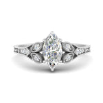 Load image into Gallery viewer, split-band-antique-marquise-cut-diamond-engagement-ring-in-white-gold-FD9816MQR-NL-WG