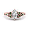 Load image into Gallery viewer, split-band-antique-marquise-cut-emerald-engagement-ring-in-rose-gold-FD9816MQRGEMGR-NL-RG