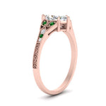 Load image into Gallery viewer, split-band-antique-marquise-cut-emerald-engagement-ring-in-rose-gold-FD9816MQRGEMGR-NL-RG