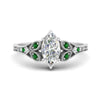 Load image into Gallery viewer, split-band-antique-marquise-cut-emerald-engagement-ring-in-white-gold-FD9816MQRGEMGR-NL-WG