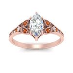Load image into Gallery viewer, split-band-antique-marquise-cut-orange-sapphire-engagement-ring-in-rose-gold-FD9816MQRGSAOR-NL-RG

