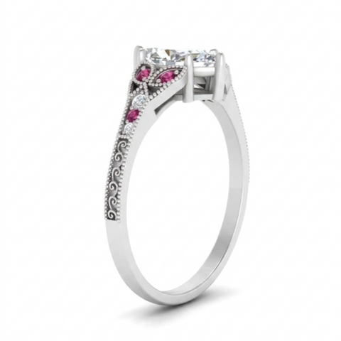 Split Band Antique Marquise Diamond Ring