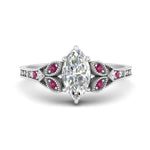 Load image into Gallery viewer, one-carat-split-band-marquise-engagement-ring-with-pink-sapphire-in-white-gold-fd9816-fancy2-nl-wg