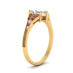 Load image into Gallery viewer, split-band-antique-marquise-cut-pink-sapphire-engagement-ring-in-yellow-gold-FD9816MQRGSADRPI-NL-YG