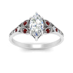 Load image into Gallery viewer, split-band-antique-marquise-cut-ruby-engagement-ring-in-white-gold-FD9816MQRGRUDR-NL-WG
