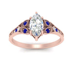 Load image into Gallery viewer, split-band-antique-marquise-cut-sapphire-engagement-ring-in-rose-gold-FD9816MQRGSABL-NL-RG

