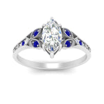 Load image into Gallery viewer, split-band-antique-marquise-cut-sapphire-engagement-ring-in-white-gold-FD9816MQRGSABL-NL-WG
