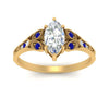 Load image into Gallery viewer, split-band-antique-marquise-cut-sapphire-engagement-ring-in-yellow-gold-FD9816MQRGSABL-NL-YG