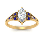 Load image into Gallery viewer, split-band-antique-marquise-cut-sapphire-engagement-ring-in-yellow-gold-FD9816MQRGSABL-NL-YG