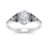 Load image into Gallery viewer, split-band-antique-oval-shaped-black-diamond-engagement-ring-in-white-gold-FD9816OVRGBLACK-NL-WG
