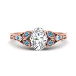 Load image into Gallery viewer, split-band-antique-oval-shaped-blue-topaz-engagement-ring-in-rose-gold-FD9816OVRGICBLTO-NL-RG