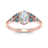 Load image into Gallery viewer, split-band-antique-oval-shaped-blue-topaz-engagement-ring-in-rose-gold-FD9816OVRGICBLTO-NL-RG