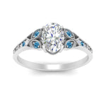 Load image into Gallery viewer, split-band-antique-oval-shaped-blue-topaz-engagement-ring-in-white-gold-FD9816OVRGICBLTO-NL-WG