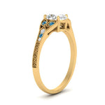 Load image into Gallery viewer, split-band-antique-oval-shaped-blue-topaz-engagement-ring-in-yellow-gold-FD9816OVRGICBLTO-NL-YG
