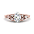 Thumbnail 1 - split-band-antique-oval-shaped-diamond-engagement-ring-in-rose-gold-FD9816OVR-NL-RG