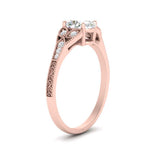 Load image into Gallery viewer, split-band-antique-oval-shaped-diamond-engagement-ring-in-rose-gold-FD9816OVR-NL-RG