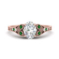 Thumbnail 13 - split-band-antique-oval-shaped-emerald-engagement-ring-in-rose-gold-FD9816OVRGEMGR-NL-RG